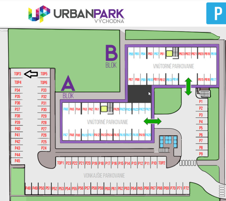 Parkovacie miesto na prenájom - Urban Park 16m2