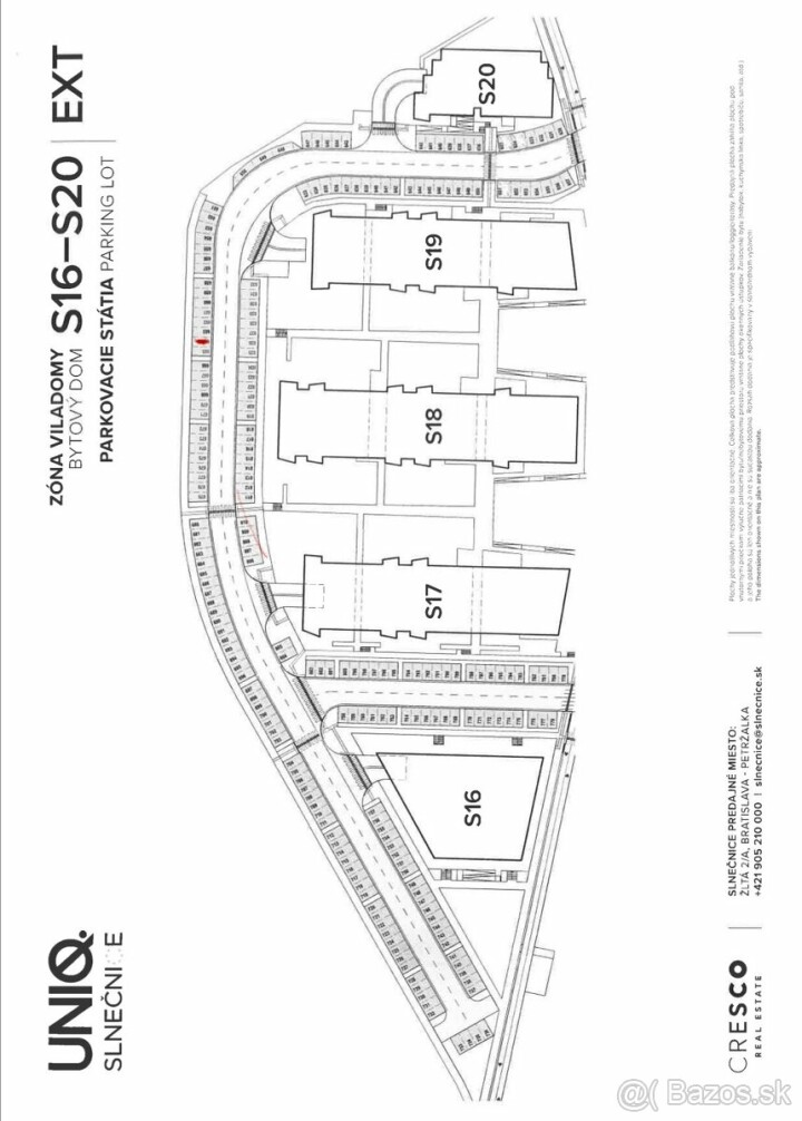 Parkovacie miesto na predaj v projekte Slnečnice UNIQ