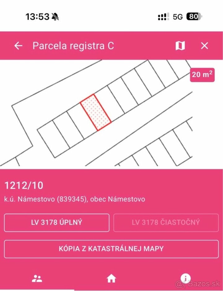 Na predaj samostatná garáž v Námestove, 20 m²