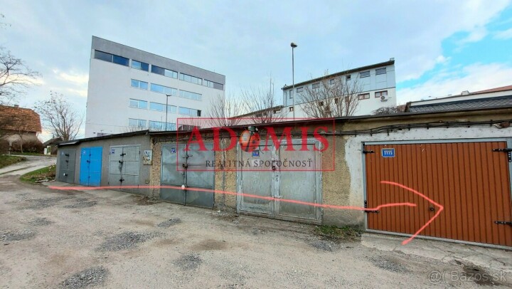 Predaj uzatvorenej garáže 19m2 na Krivej ulici, Košice