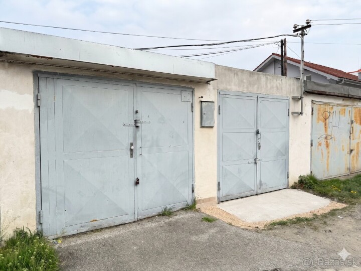 Na predaj zrekonštruovaná radová garáž na Perlovej ulici, Košice Juh