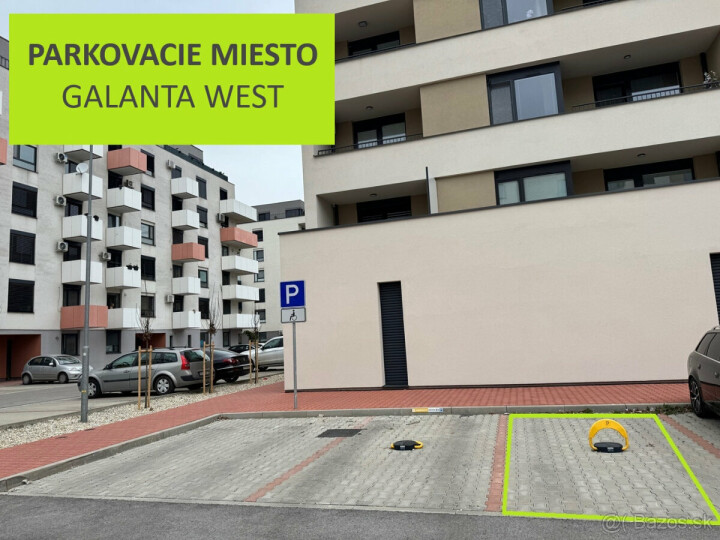 Vonkajšie parkovacie miesto na prenájom v Galante