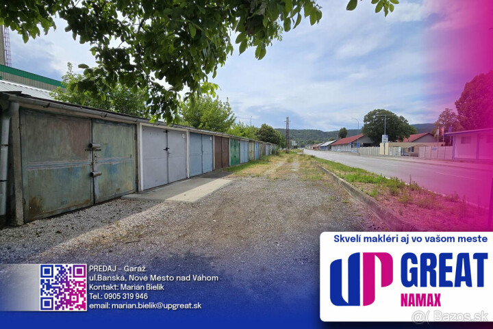 Predaj betónovej garáže na ul. Banská, NMnV