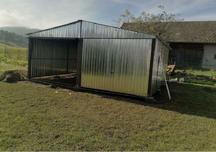 Montovaná plechová garáž 6x5 m s prispôsobením rozmerov