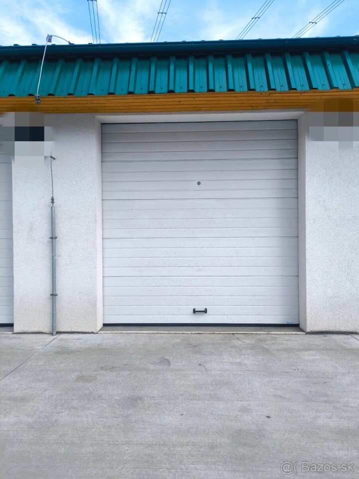 Prenájom garáže s elektrickou bránou a úložným priestorom