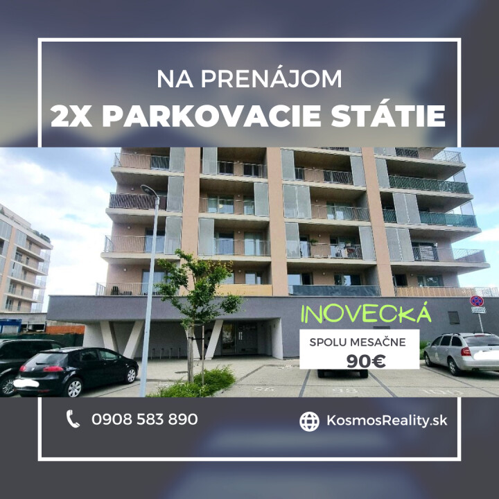 Prenájom vonkajších parkovacích miest na Inoveckej, Košice-Terasa