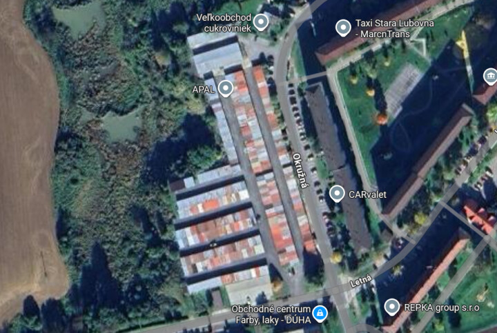 Garáž na predaj na Okružnej ulici v Starej Ľubovni