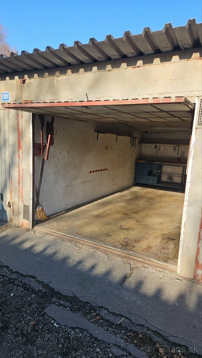 Prenájom murované garáže na sídlisku Mier
