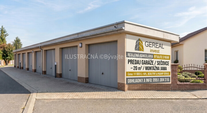 Predaj murovaná garáž s montážnou jamou v Sečovciach