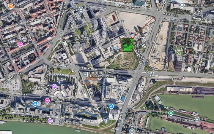 Prenajmem parkovacie miesto v Apollo Residence, Chalupkova