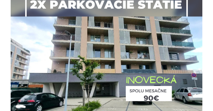 Prenájom 2x parkovacie státie, Inovecká, Košice-Terasa