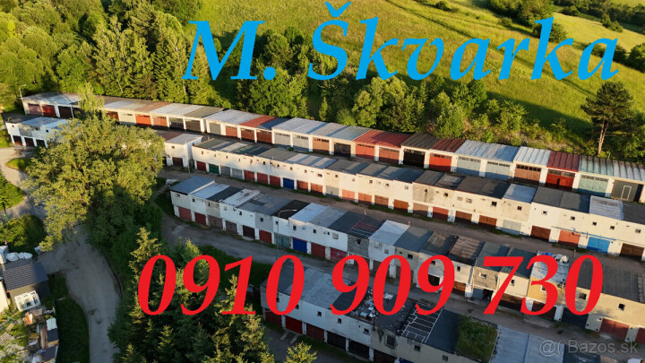 Na predaj murovaná garáž s pozemkom v Dolnom Kubíne, Banisko, 19 m², s elektrikou