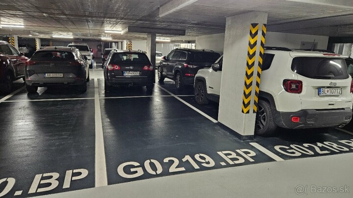 Parkovacie miesto na prenájom v podzemnej garáži pri Trnavskom Mýte