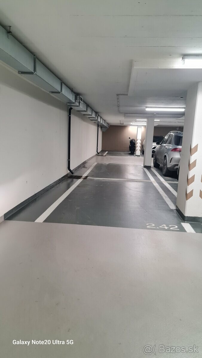Prenájom parkovacieho miesta v podzemnej garáži