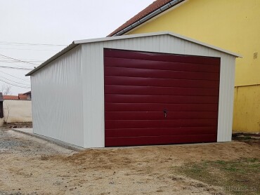 Plechová garáž s rozmermi 4x6 m