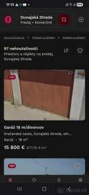 Garáž na predaj v Dunajskej Strede s pozemkom