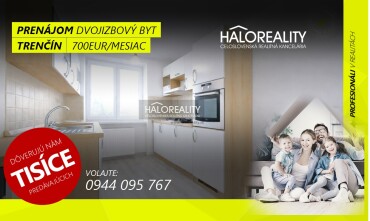 HALO reality - Prenájom, dvojizbový byt Trenčín, Sihoť I - EXKLUZÍVNE HALO REALITY