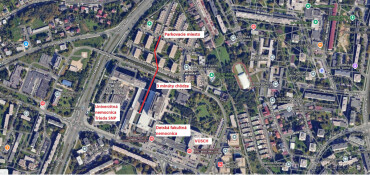 Vonkajšie parkovacie miesto na Súľovskej ulici v Košiciach