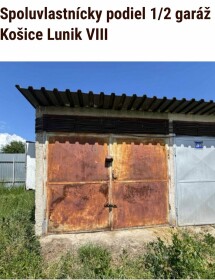 Predaj spoluvlastníckeho podielu 1/2 na radovej garáži v Košiciach