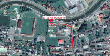 Prenájom murované garáže pri futbalovom štadióne