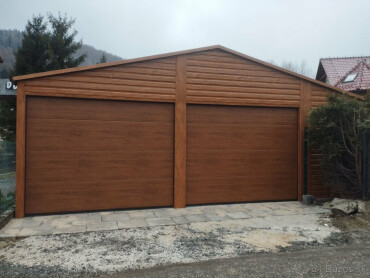 Plechová garáž na predaj s rozmermi 9x6 m