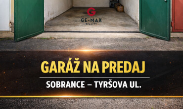 Na predaj garáž na Tyršovej ulici v Sobranciach