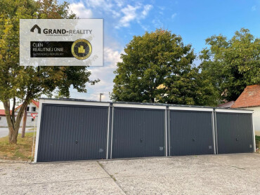 Na predaj nová garáž s elektrinou v Skalici