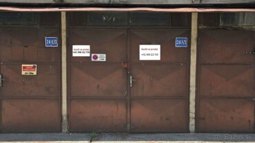 Na predaj - murovaná garáž s elektrinou a vodou, ul. J. Cígera-Hronského, Bratislava