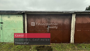 Garáž na predaj v Hlohovci, časť Peter - 18 m²