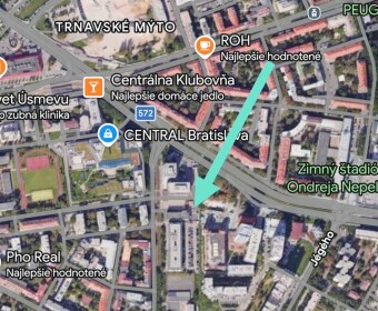 Vonkajšie parkovacie státie na prenájom v uzavretom dvore