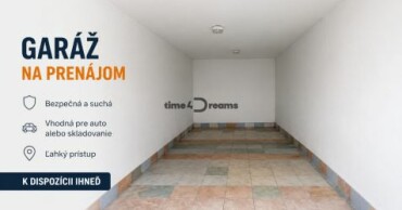 Prenájom garáže vo Zvolene blízko vlakovej stanice