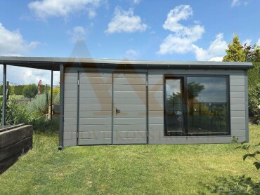 Nový zateplený záhradný domček/garáž 6x4m, dostupný po celej SR