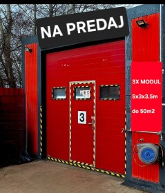 Predaj montovanej haly s automatickou bránou a klimatizáciou