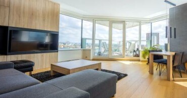 Slnečný 3-izbový byt s výhľadom na Dunaj v Panorama City