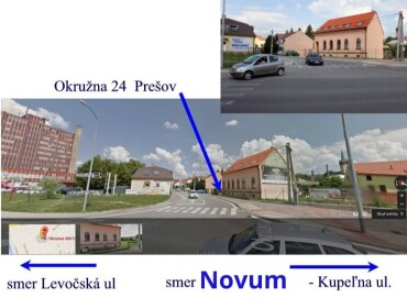 Parkovacie miesta na Okružnej ulici v centre mesta