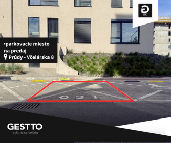 Parkovacie miesto na predaj v projekte Prúdy, Včelárska 8