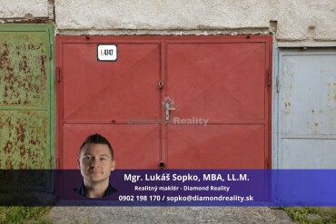 Predaj radovej garáže v Košiciach na Belanskej ulici