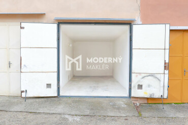 Na predaj garáž v Trenčíne na ulici Halalovka s prístupom k elektrine