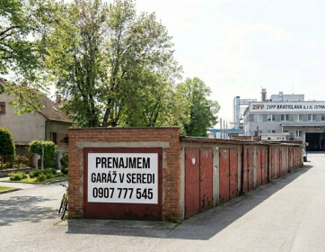 Prenájom garáže v Seredi na ulici Šulekovská – výborný stav