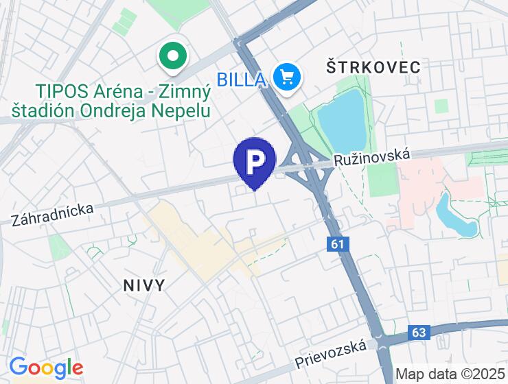 BA/RUŽINOV - Priestranné parkovacie státie na 1p. - Mraziarenska