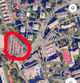 Predaj radovej garáže na Belanskej ulici v Košiciach