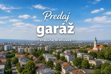 Samostatná garáž s elektrinou na Rajčianskej ulici v Bratislave