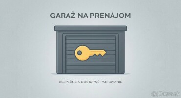 Prenájom bezpečnej garáže s elektrinou v centre Banskej Bystrice