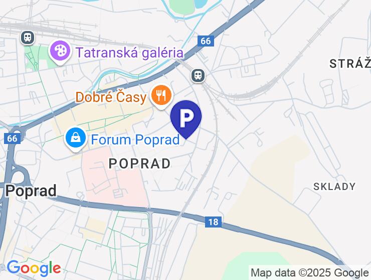 Dlhodobý prenájom garáže v centre Popradu