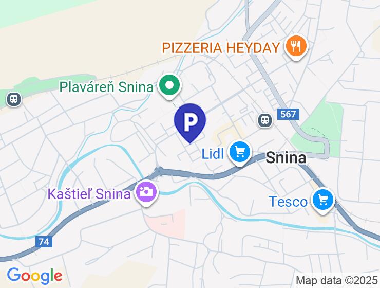 Dlhodobý prenájom garáže v centre Sniny