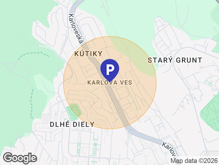 Dlhodobý prenájom garáže v Karlovej Vsi