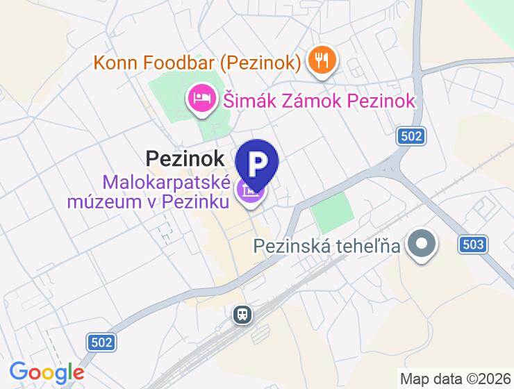 Dlhodobý prenájom garáže v Pezinku na Záhradnej ulici