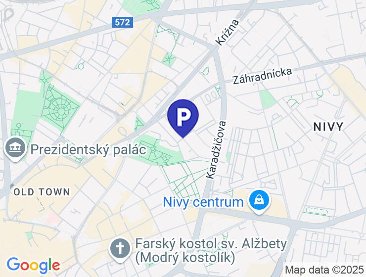 Dlhodobý prenájom garážového parkovacieho miesta pri Medickej záhrade