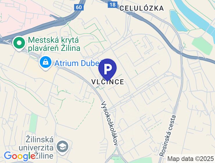 Dlhodobý prenájom parkovacieho miesta v Europalace, Žilina