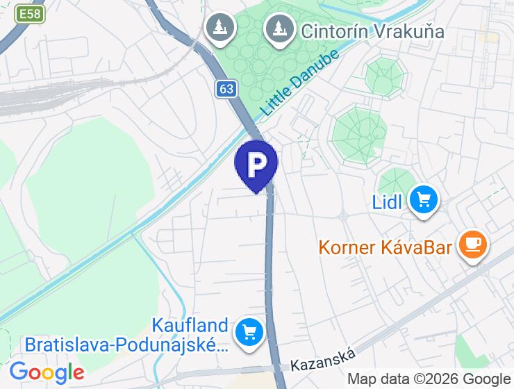 Dlhodobý prenájom parkovacieho státia a pivničnej kobky v Bratislave